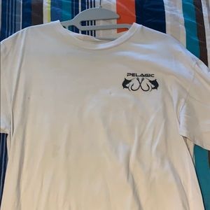 White long sleeve pelagic fishing shirt